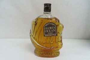 1409/ti/05.24 未開封 GLORIA OCEAN グロリア オーシャン シップボトル 特級 帆船 ウイスキー 760ml 43％