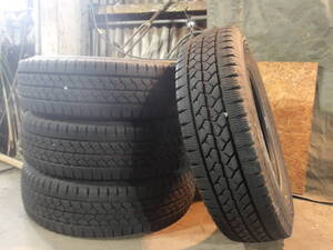 8分山 BLIZZAK ブリザック VL1 195/80R15 107/105L LT BRIDGESTONE(ブリヂストン) 個人宅配送不可 愛知交換可 中古スタッドレス4本 242 86