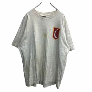 SCREEN STARS 半袖 プリントTシャツ XLサイズ ライトグレー 古着卸 アメリカ仕入 t2207-3092