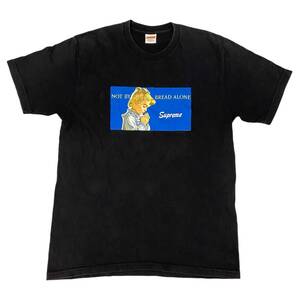 \1～ Supreme シュプリーム 15SS Bread Alone Tee ブレッド アローン ティー ブラック Tシャツ Lサイズ