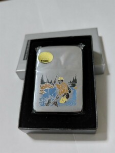 未使用品　1941REPLICA　Zippo　2001年製造　初版　ブラッシュ仕上げ　フィッシングデザイン　希少品　新品