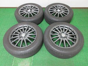 AL073【送料無料】205/55R16 超溝高 8.5~9分山 グッドイヤー 夏タイヤ 22年製 ホイールセット 4本 激安 ステップワゴン ヴォクシー ノア 等