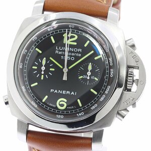 訳あり パネライ PANERAI PAM00213 ルミノール 1950 ラトラパンテ クロノグラフ 自動巻き メンズ _746710【ev15】