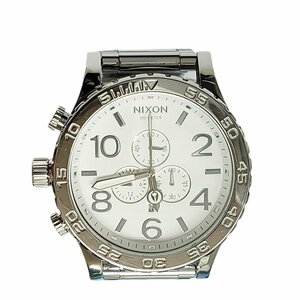 CA575A10 NIXON ニクソン 51-30 Chrono クロノ アナログ 腕時計 シルバー ホワイト ステンレススチール 300Ｍ防水 /47