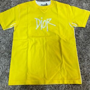 DIOR 未使用　Dior HOMME ディオールオム DIOR×SHAWN STUSSY 半袖Tシャツ イエロー系 サイズ表記XS 