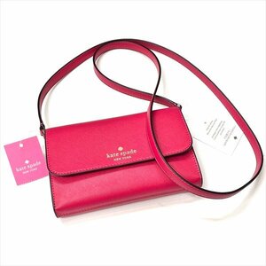 kate spade new york ケイトスペード pink ryby(650) ピンク ショルダーバッグ k4804 PVC スモール フラップ クロスボディ 斜め掛 極美品