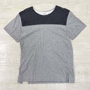 17ss 2017 nonnative ノンネイティブ COACH TEE S/S COTTON JERSEY 切り替え Tシャツ NN-C3107 MADE IN JAPAN グレー 系 サイズ 0