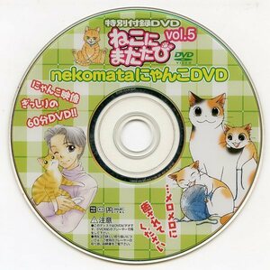 ねこにまたたび vol.5 特別付録DVD nekomataにゃんこDVD にゃんこ映像ぎっしりの60分DVD!! メロメロに癒されてください ディスクのみ 中古