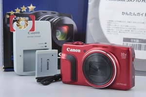 【中古】Canon キヤノン PowerShot SX710 HS レッド コンパクトデジタルカメラ 元箱付き