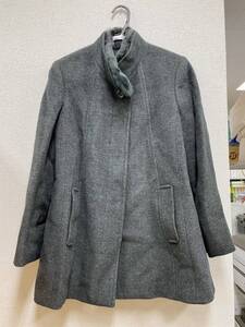 【HIGH SENSE Ladies Fashion ハイセンス レディースコート】グレー/Lサイズ/お出掛け/冬服/W512-070