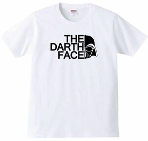 【送料無料】【新品】THE DARTH FACE Tシャツ パロディ おもしろ プレゼント 父の日 メンズ 白 3XLサイズ