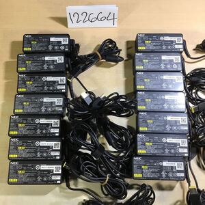 【送料無料】(122664E) 14個　NEC AC Adapter ADP003　20V2.25　純正品　ACアダプター　メガネケーブル付 中古品