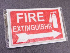 デコサインステッカー【FIRE EXTINGUISHR/消火器】　壁紙シール　ウォール　アメリカン　≪サイズ 100×153mm≫