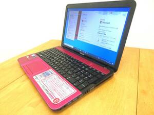 動作良☆東芝 dynabook T552/47FRD☆ブルーレイ☆Core i5 3210M ターボ3.1G メモリ8GB☆750GB☆15.6型☆無線/カメラ/Office2021◆Win10 64B