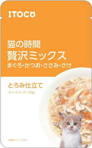 イトウ&カンパニーリミテッド 猫の時間 まぐろ・かつお・ささみ・さけ 60g 猫用フード