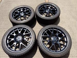 即決！BMW用　アドヴァンティレーシング　VIGOROSO　N765　7.5Jx18+45 120-5H　スタッドレス　GRIPMAX GRIP ICE X　225/40R18　2022年製