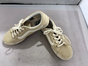 【VANS】バンズ　レディススニーカー　クリーム　キャンバス　24.5cm　SY02-GSZ