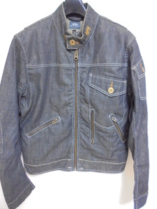 即決 G-STAR RAW 3301 ELWOOD ART JACKET M デニムジャケット ジースター 3D ライダース