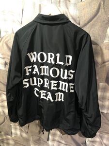 Supreme シュプリーム 20ss world famous coaches jacket コーチジャケット サイズM ブラック　FK