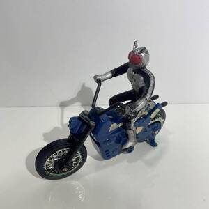 現状品 当時物 ポピー 仮面ライダー スーパー1 ブルーバージョン スーパー ライダーアタック 青 バイク フリクション フィギュア ジャンク