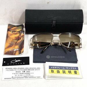 【41】1円～ CAZAL カザール サングラス MOD.931 COL.357 60□16 130 ゴールド/ブラウン スモークレンズ レディース 現状品