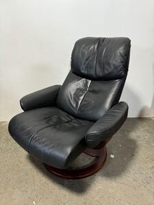 ノルウェー Hjellegjerde リクライニングチェア 北欧 本革 書斎 リビング ハイバック 一人掛け Norway EKORNES エコーネス イエリアーダ 