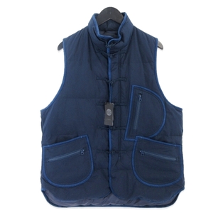 未使用 Porter Classic ポータークラシック 24AW WEATHER CHINESE DOWN VEST PC-026-2987 24AW ウェザー ネイビー 1 タグ付き 20019539