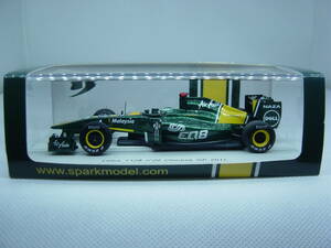 spark 1/43 Lotus T128 Chinese GP 2011 #20 H.Kovalaine ロータス コバライネン 中国GP