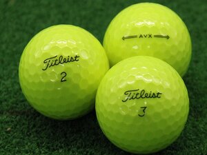 ABランク タイトリスト Titleist AVX イエロー 2022年モデル 30個 球手箱 ロストボール