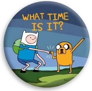 Adventure Time (アドベンチャータイム)　WHAT TIME IS IT? BUTTON 缶バッジ (ピンタイプ)☆