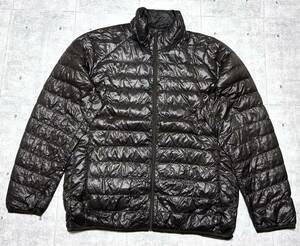 UNIQLO ウルトラライト ダウンジャケット メンズLサイズ ダークブラウン　　ユニクロ ULTRA LIGHT DOWN JACKET 軽量 出張 通勤 石瀬5852