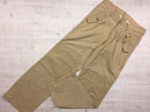 Restrict by abx エービーエックス アメカジ ストリート ダブルニー 裾ジップ ステッチストライプ ワイド ワークパンツ メンズ ベージュ