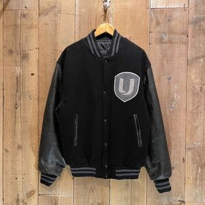 【M】カナダ製 レザー ウール スタジャン バーシティジャケット Stadium Jacket ヴィンテージ ビンテージ