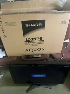 送料無料 SHARP AQUOS シャープ アクオス LC-32E7 32型 液晶テレビ 2010年製 リモコン付き