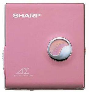 【中古】SHARP　シャープ　MD-DS30-P　ピンク　1ビットデジタルアンプ搭載　ポータブルMDプレイヤー　MDLP対応