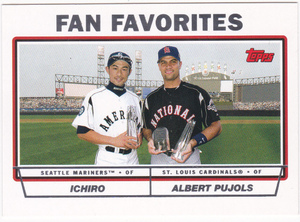 イチロー/Albert Pujols 2004 Topps 694 FAN FAVORITES