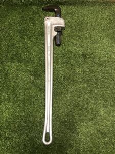 中古 RIDGID リジッド 日本エマソン 36インチ アルミストレートパイプレンチ 900mm 836 ②. +++ 送料落札者負担