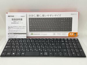 U406【美品】 BUFFALO バッファロー BSKBW330BK ワイヤレス キーボード ブラック