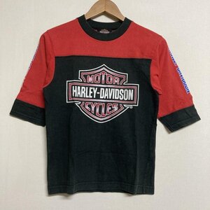 ハーレーダビッドソン HARLEY-DAVIDSON 日本製 ロゴプリント 長袖 クルーネック Tシャツ KID