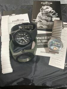 希少 fortis colors フォルティス カラーズ スペースエディション セット クォーツ 腕時計