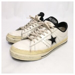 CONVERSE コンバース ALL STAR オールスター ONE STAR ワンスター レザー スニーカー US 5.5(23.5cm)　ホワイト×ブラック