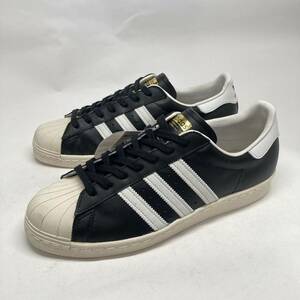 即決!未使用! 16製 adidas SUPER STAR 80’S BLACK WHITE 27.5cm G61069 / アディダス スーパースター 80s 黒白 天然皮革 国内正規