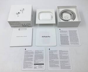 【4646】 Apple AirPods Pro エアポッズプロ 第二世代 A3047 MTJV3J/A USB-C アップル ワイヤレスイヤホン 箱 説明書 動作確認済