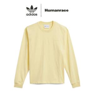 新品未使用 ファレル adidas 長袖 Tシャツ【XL】Humanrace ヒューマンレース ロンT PW アディダス 黄色 47013 Pharrell ロングスリーブ