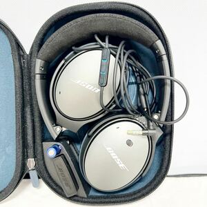 SKUS 152 ▲ BOSE ヘッドホン ボーズ ヘッドフォン 収納ケース付 通電未確認 QC25 ICES-3 NMB-3