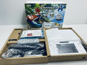 美品/ 動作品 任天堂 Nintendo WiiU Wii U 本体 32GB WUP-101 GamePad WUP-010 マリオカート 白 箱付き セット(H-39)