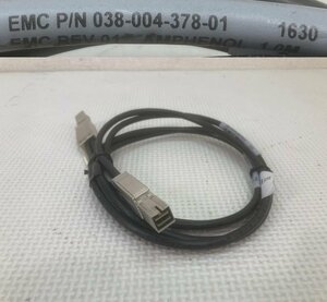 1655-O★EMC mini SASケーブル★ケーブル長1m★038-004-378-01★中古現状渡し★送料185円(クリックポスト)