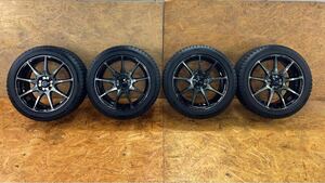 スタッドレスタイヤ195/50R16 84Q DUNLOP WINTER MAXX03 WedsSport SA・99R PCD100 4穴 スタッドレス ホイール4本セット