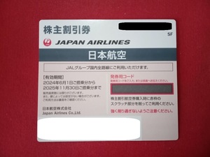 JAL（日本航空）株主優待券【50％OFF】1枚　2025年11月30日 期限 （番号通知のみ）