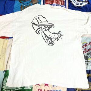 レア 90s 90年代 ヴィンテージ ディズニー ビッグバッドウルフ バックプリント Tシャツ XLサイズ ヴィランズ 3匹の子豚 